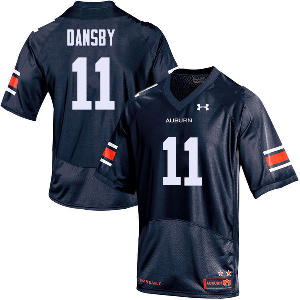 Auburn Tigers Men's Karlos Dansby #11 Navy Under Armour Stitched College NCAA Authentic Football Jersey MPS1774EB